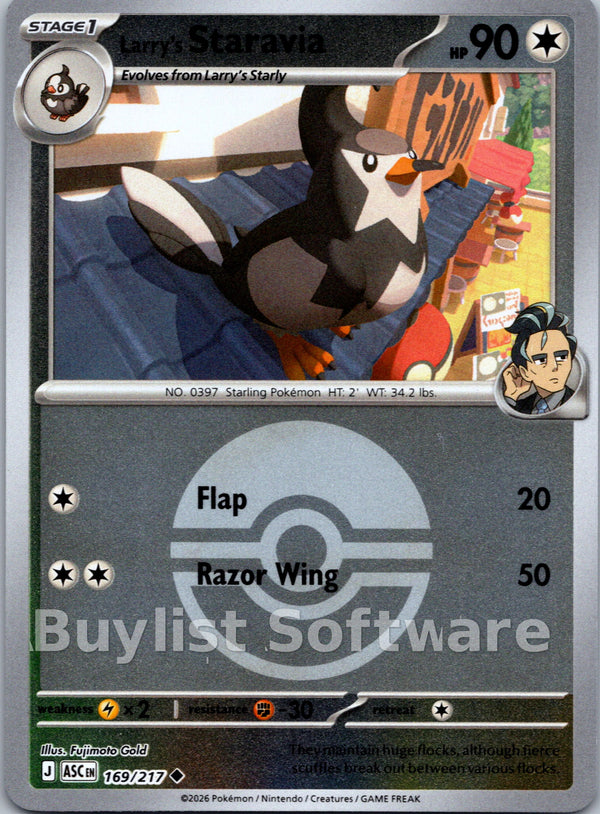 Larry's Staravia (Poke Ball) [169/217] [Ascended Heroes] Reverse Holofoil