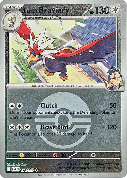 Larry's Braviary (Poke Ball) [174/217] [Ascended Heroes] Reverse Holofoil