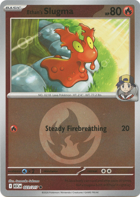 Ethan's Slugma (Energy Symbol Pattern) [023/217] [Ascended Heroes] Reverse Holofoil