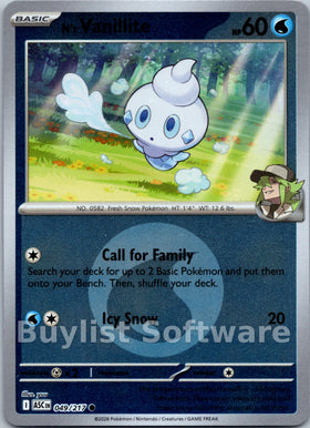 N's Vanillite (Energy Symbol Pattern) [049/217] [Ascended Heroes] Reverse Holofoil