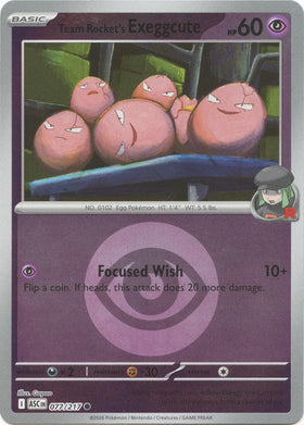 Team Rocket's exeggcute (Energy Symbol Pattern) [077/217] [Ascended Heroes] Reverse Holofoil