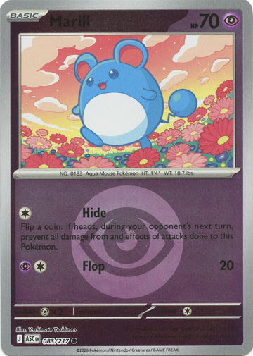 Marill (Energy Symbol Pattern) [083/217] [Ascended Heroes] Reverse Holofoil