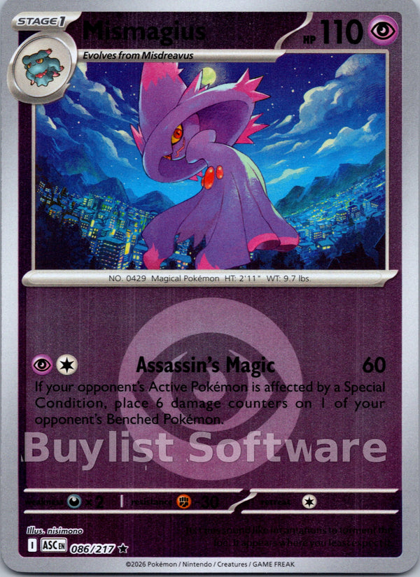 Mismagius (Energy Symbol Pattern) [086/217] [Ascended Heroes] Reverse Holofoil