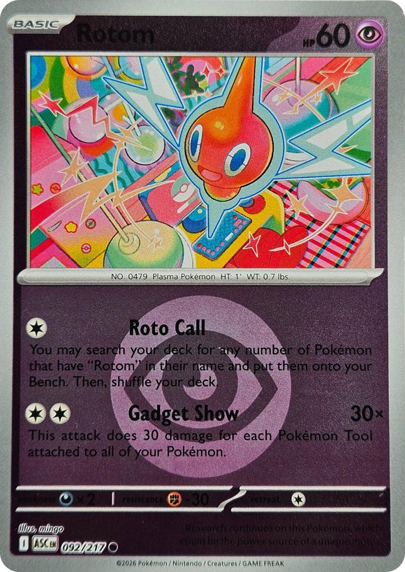 Rotom (Energy Symbol Pattern) [092/217] [Ascended Heroes] Reverse Holofoil