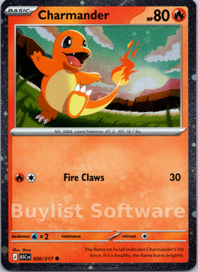 Charmander (Cosmos Holo) [020/217] [Ascended Heroes] Holofoil