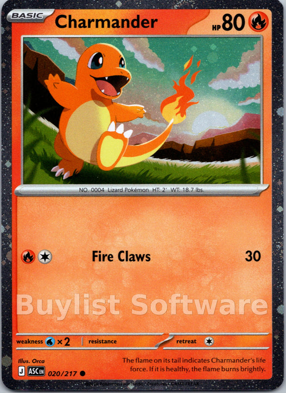 Charmander (Cosmos Holo) [020/217] [Ascended Heroes] Holofoil