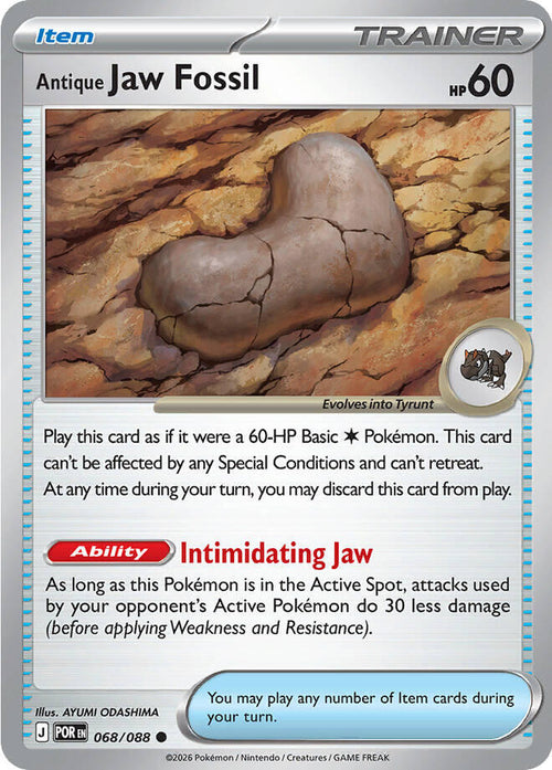Antique Jaw Fossil [068/088] [Perfect Order] Reverse Holofoil