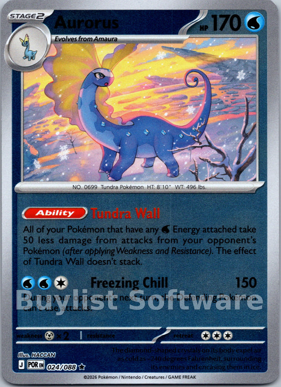 Aurorus [024/088] [Perfect Order] Reverse Holofoil