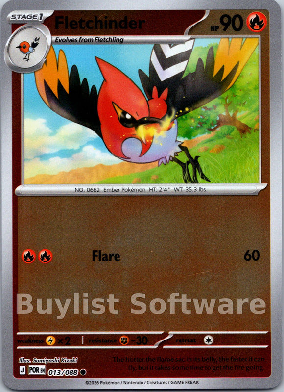 Fletchinder [013/088] [Perfect Order] Reverse Holofoil