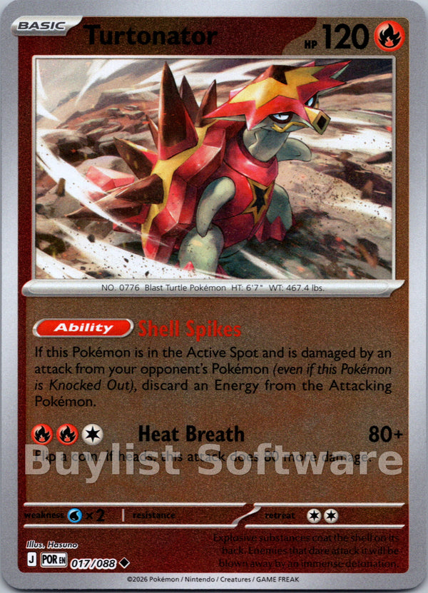 Turtonator [017/088] [Perfect Order] Reverse Holofoil
