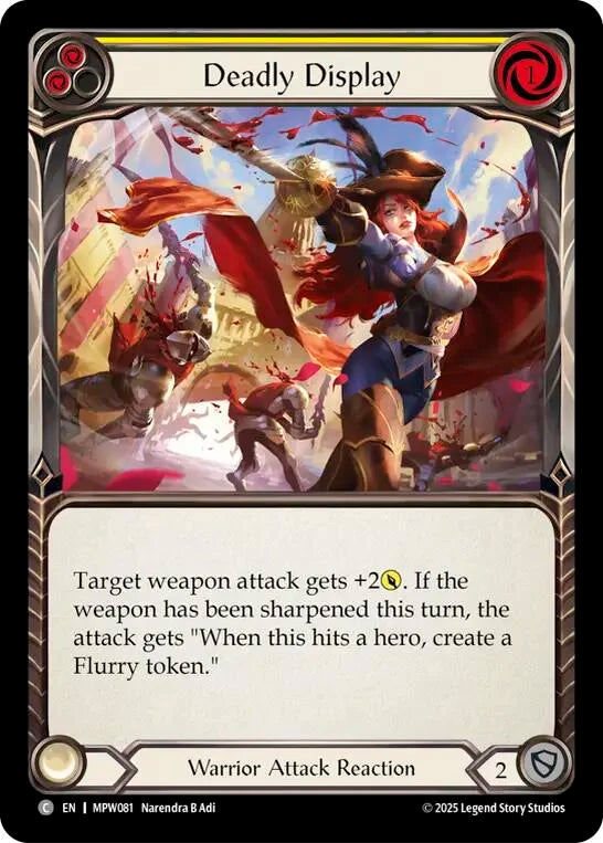 7f998800-094f-4d95-9b49-c412d4de43f2 | fab-mpw081-nf-mastpackwarr-y-com-nm | Deadly Display (Yellow)