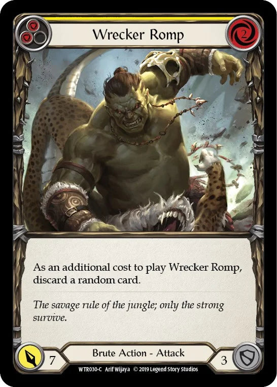 7f998800-094f-4d95-9b49-c412d4de43f2 | fab-wtr030-1erf-welctorath-y-com-nm | Wrecker Romp (Yellow)