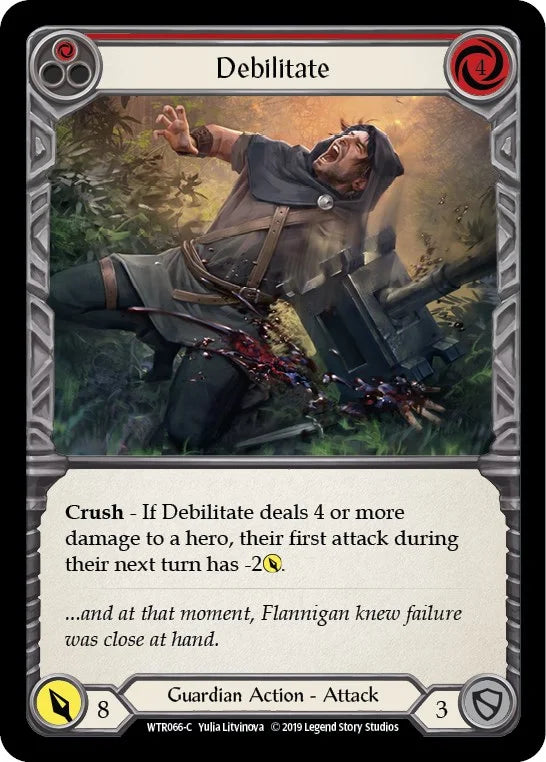 7f998800-094f-4d95-9b49-c412d4de43f2 | fab-wtr066-1erf-welctorath-r-com-nm | Debilitate (Red)