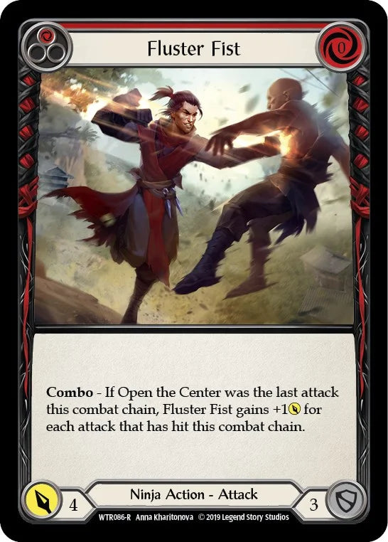 7f998800-094f-4d95-9b49-c412d4de43f2 | fab-wtr086-1en-welctorath-r-rar-nm | Fluster Fist (Red)