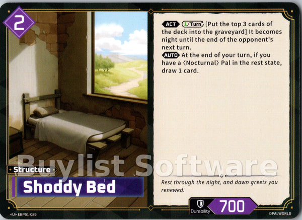 Shoddy Bed
