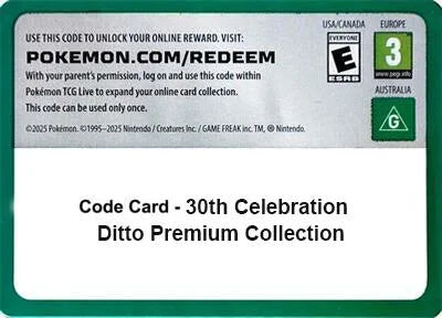 Code Card - 30th Celebration Ditto Premium Collection