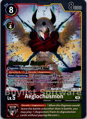Aegiochusmon [BT24-014 R] [Time Stranger Release Events Cards]
