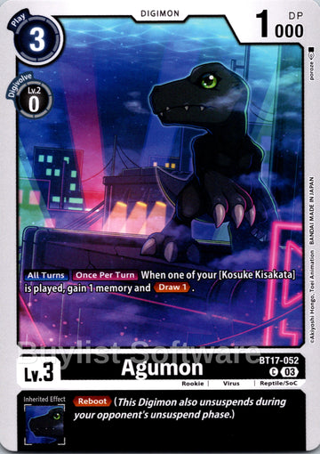Agumon [BT17-052] [Secret Crisis]
