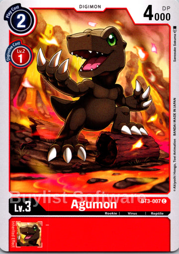 Agumon [BT3-007] [Release Special Booster 1.5]