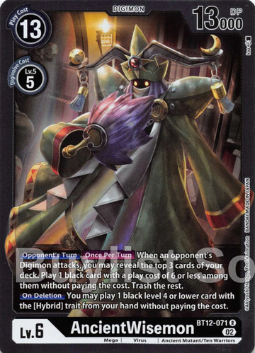 AncientWisemon [BT12-071 R] [Across Time] Foil