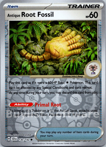 Antique Root Fossil [130/142] [Stellar Crown] Reverse Holofoil