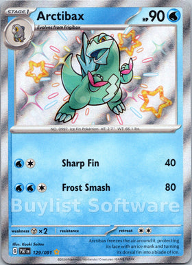 Arctibax [129/091] [Paldean Fates] Holofoil