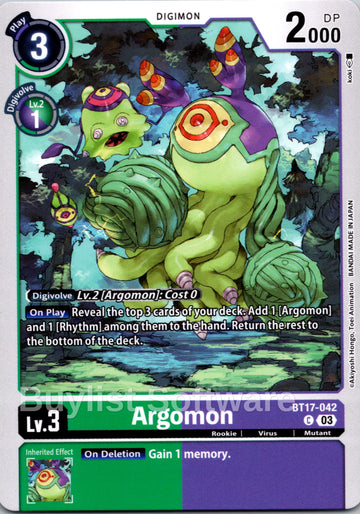 Argomon - BT17-042 [BT17-042 C] [Secret Crisis]