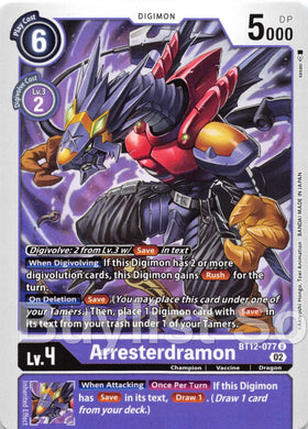 Arresterdramon [BT12-077] [Across Time]