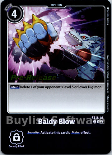 Baldy Blow [ST16-16 C] [ Wolf of Friendship Pre-Release Cards] Foil