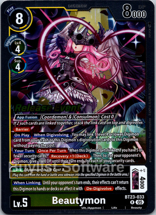Beautymon [BT23-033] [Hackers' Slumber Release Event Cards] Foil