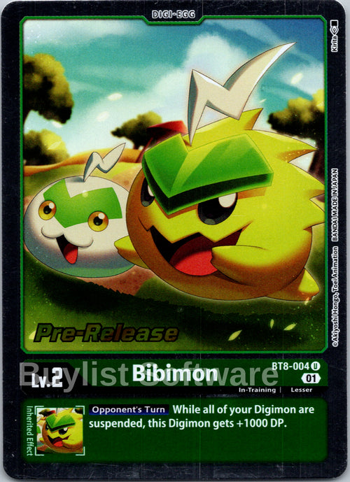 Bibimon [BT8-004] [New Awakening Pre-Release Cards] Foil
