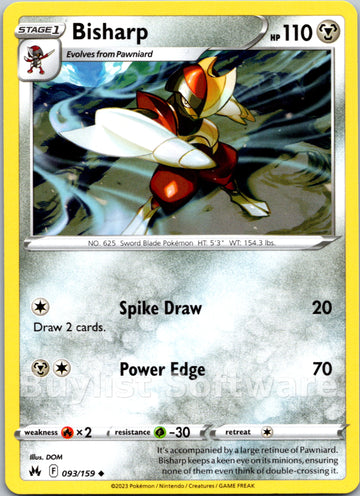 Bisharp [093/159] [Crown Zenith]
