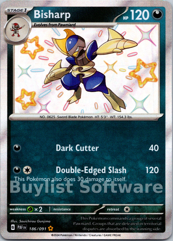 Bisharp [186/091] [Paldean Fates] Holofoil