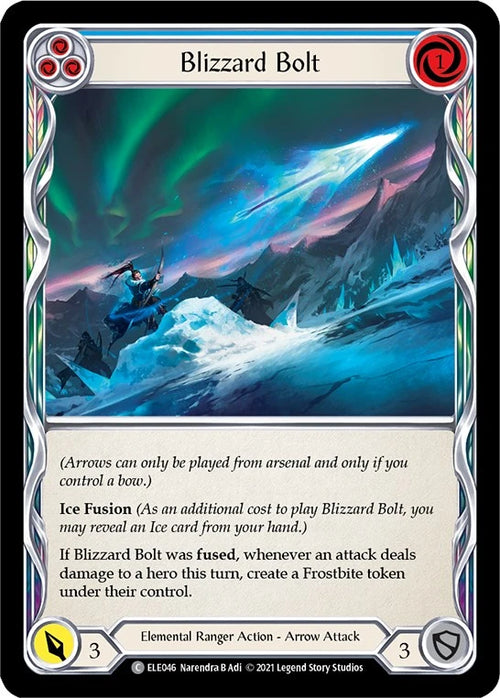 Blizzard Bolt (Blue) [ELE046] [Tales of Aria] Unlimited Edition Rainbow Foil
