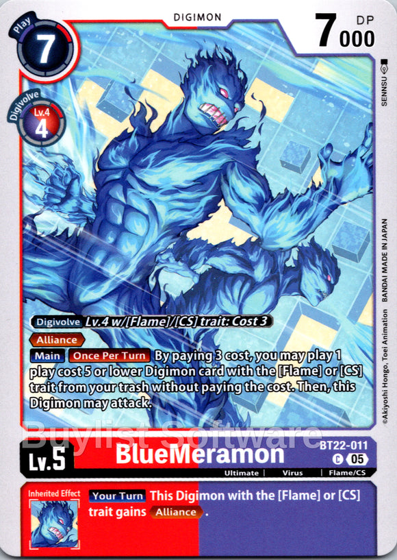 BlueMeramon [BT22-011] [Cyber Eden]