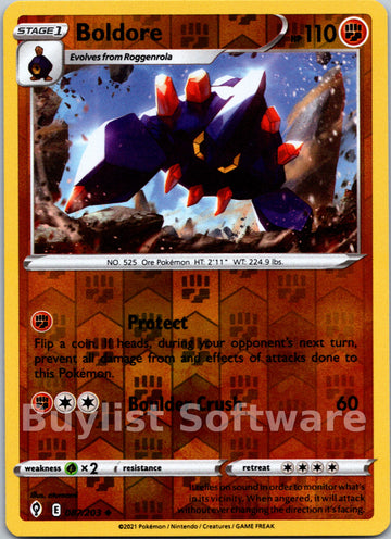 Boldore [087/203] [Evolving Skies] Reverse Holofoil