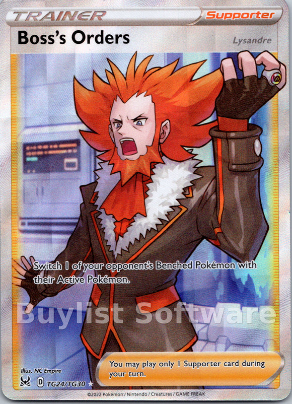 Boss's Orders [TG24/TG30] [Lost Origin Trainer Gallery] Holofoil