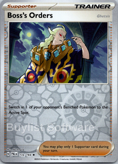 Boss's Orders [172/193] [Paldea Evolved] Reverse Holofoil