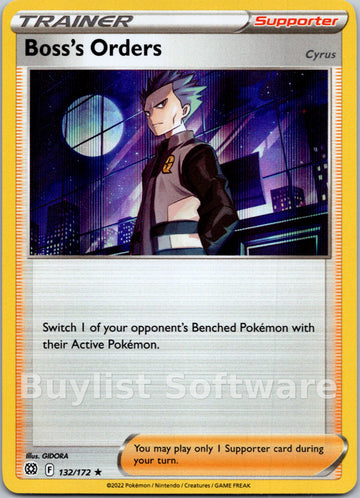 Boss's Orders (Cyrus) (Cosmos Holo) [132/172] [Brilliant Stars] Holofoil