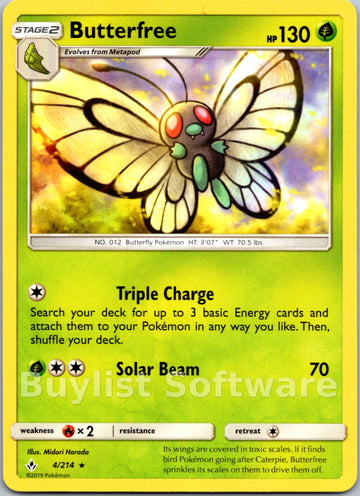 Butterfree [4/214] [Unbroken Bonds]