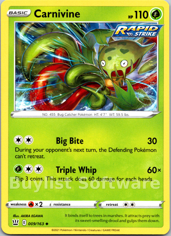 Carnivine [009/163] [Battle Styles]