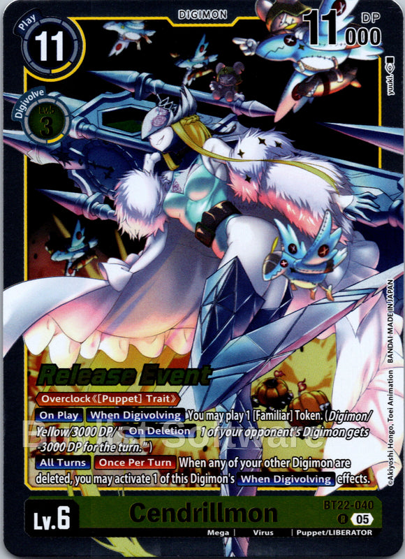Cendrillmon [BT22-040] [Cyber Eden Release Event Cards] Foil