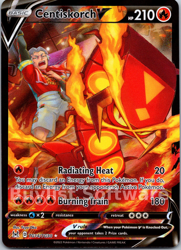 Centiskorch V [TG14/TG30] [Lost Origin Trainer Gallery] Holofoil