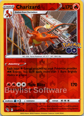 Charizard [010/078] [Pokemon GO] Reverse Holofoil