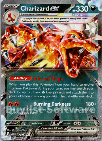Charizard ex [125/197] [Obsidian Flames] Holofoil