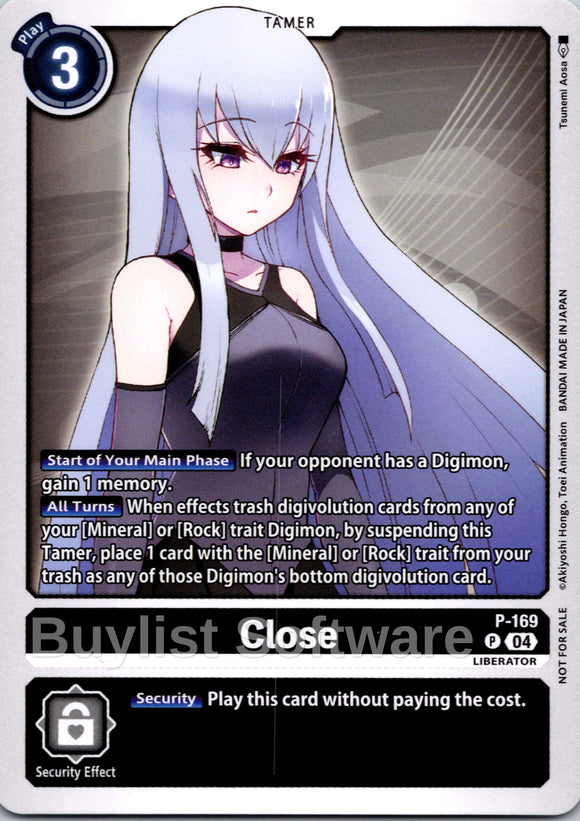 Close (Store Tournament 2025 Vol.1 Participation Pack) [P-169] [Digimon Promotion Cards]
