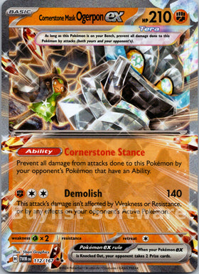 Cornerstone Mask Ogerpon ex [112/167] [Twilight Masquerade] Holofoil