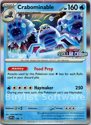 Crabominable [134/142] [Scarlet & Violet Promo Cards] Holofoil