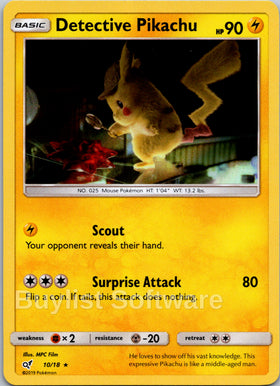 Detective Pikachu [10/18] [Detective Pikachu] Holofoil