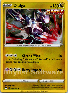 Dialga (Cosmos Holo) [112/203] [Evolving Skies] Holofoil